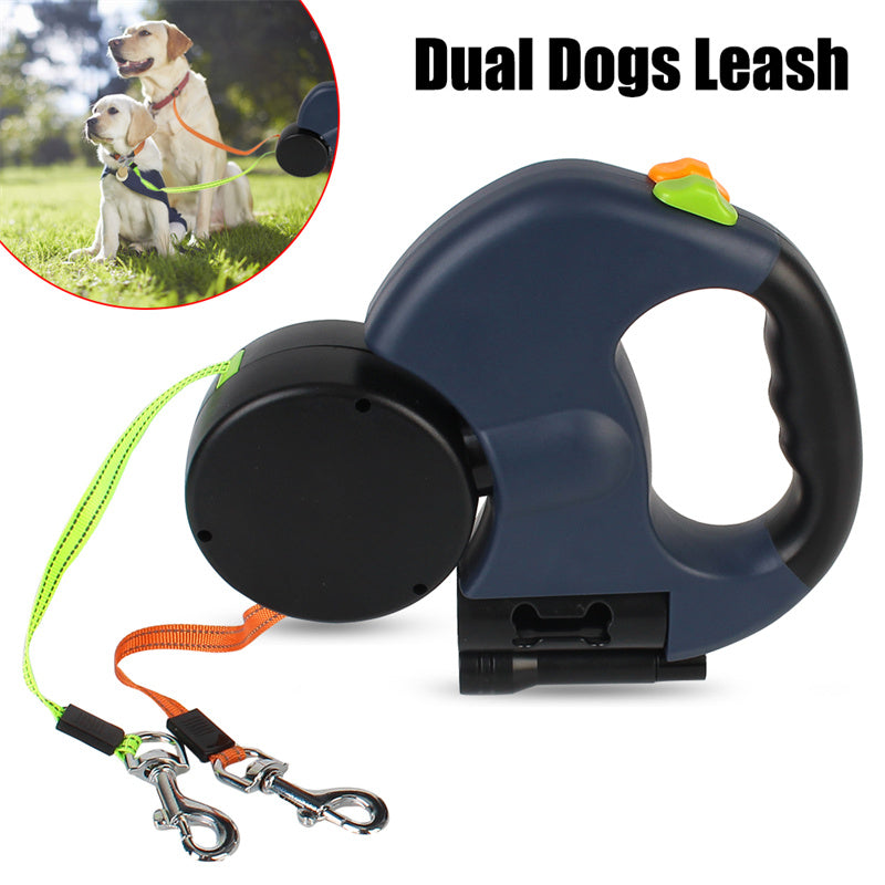 Retractable Dog Leash For Small Dogs Reflective Retractable Lead 360 Swivel No Double Dog Walking Leash With Lights Pet Products
