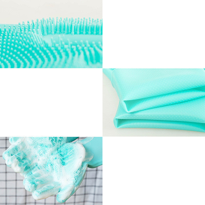 Silicone Dog Grooming Glove Brush – Pet Hair Remover & Bath Massage Comb for Dogs & Cats, Deshedding Cleaning Tool for Puppies & Small Pets