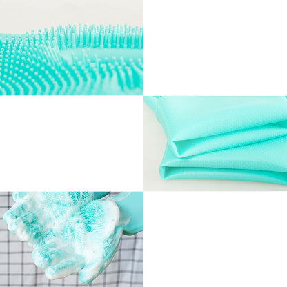 Silicone Dog Grooming Glove Brush – Pet Hair Remover & Bath Massage Comb for Dogs & Cats, Deshedding Cleaning Tool for Puppies & Small Pets