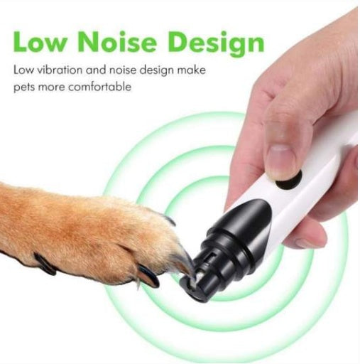 Gentle Electric Pet Nail Grinder & Clipper – Safe, Quiet Nail Care for Dogs & Cats, Stress-Free Grooming Made Easy