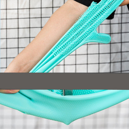 Silicone Dog Grooming Glove Brush – Pet Hair Remover & Bath Massage Comb for Dogs & Cats, Deshedding Cleaning Tool for Puppies & Small Pets