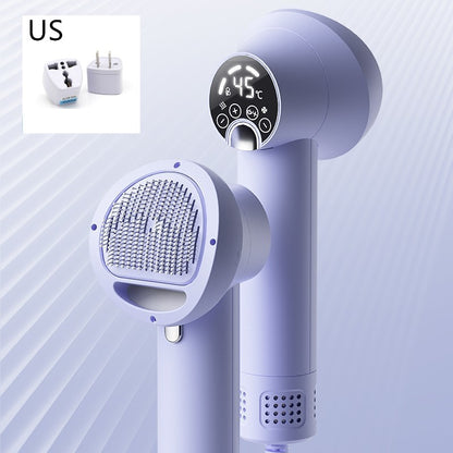 Smart Pet Hair Dryer with Comb – Quiet, Safe Grooming Blow Dryer for Dogs & Cats, Gentle No-Harm Pet Cleaning Tool