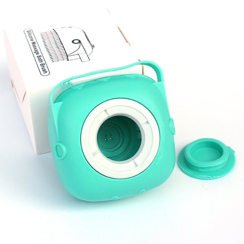 Silicone Pet Bath Grooming Glove Brush | Shampoo Dispensing Massage & Cleaning Tool