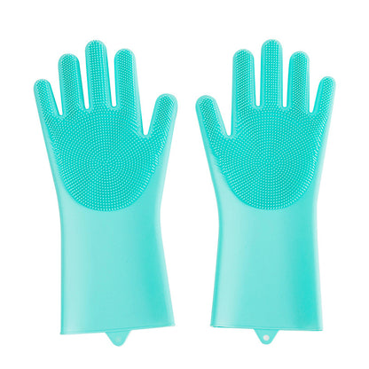 Silicone Dog Grooming Glove Brush – Pet Hair Remover & Bath Massage Comb for Dogs & Cats, Deshedding Cleaning Tool for Puppies & Small Pets